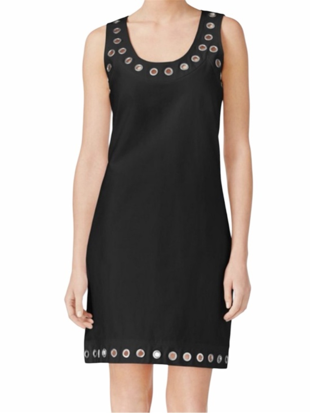 Calvin Klein Black Grommet Sleeveless Dress Size 2P